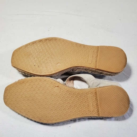 House of Harlow 1960 Suede Open Toe Espadrille Sandals Beige Grey Size US 6 - Picture 8 of 11